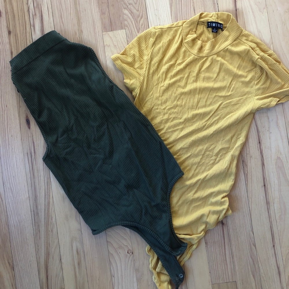 TWO bodysuits